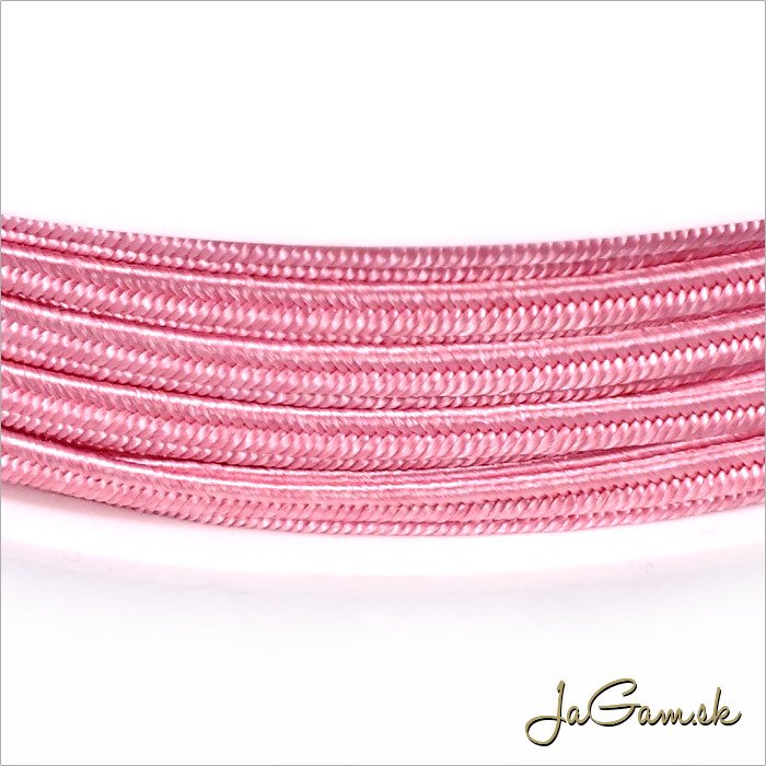 Sutaška 3 mm ružová - 1 m (S2336)